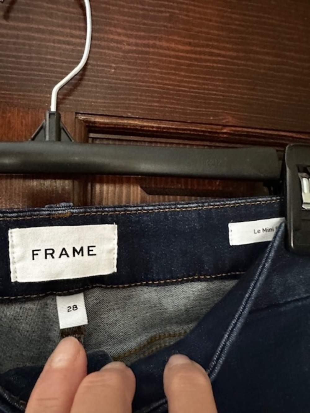 NWT Frame Le Mini Boot Le Shape Jeans Sz 28 MSRP $265 Great Jeans Dark Wash - Picture 7 of 7